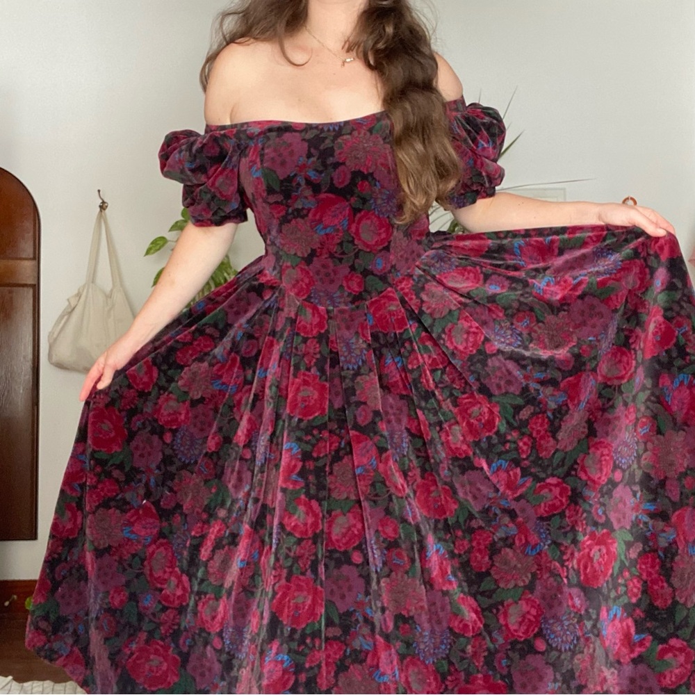 Laura Ashley moody floral gown